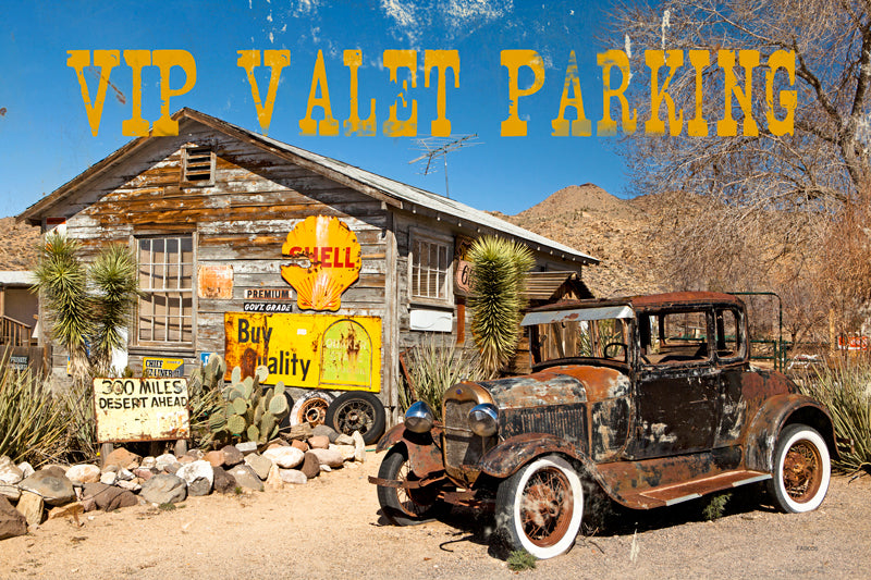 Photo Valet Parking Vintage Sign