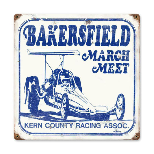 March Meet Vintage Sign