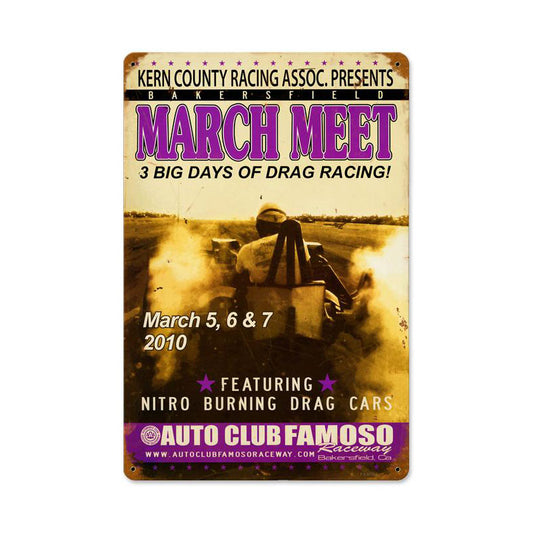 March Meet Vintage Sign