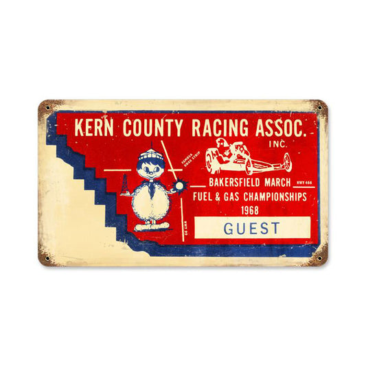 Kern County Ticket Vintage Sign