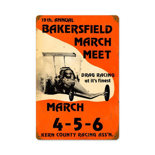 Bakersfield 19Th March Meet Vintage Sign