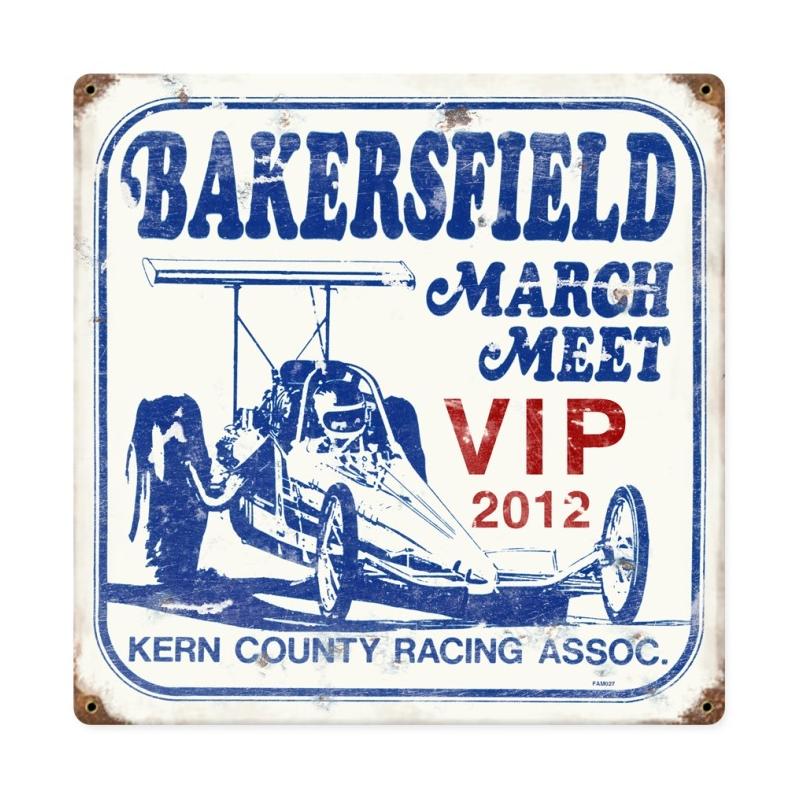 Famosa Vip Bakersfield March Meet Vintage Sign