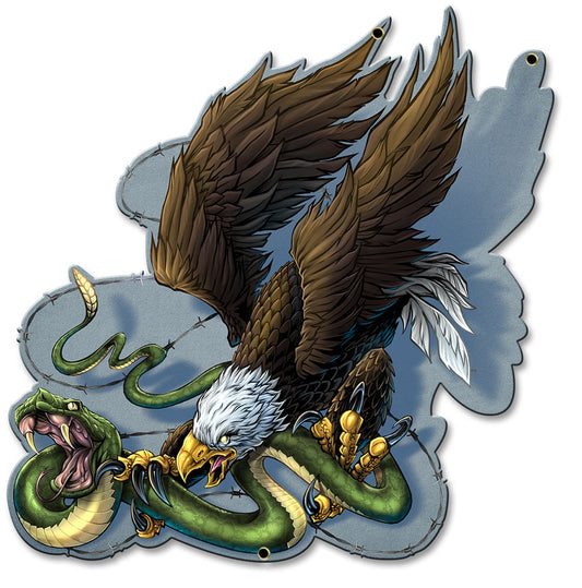Don't Tread on Me Eagle and Snake