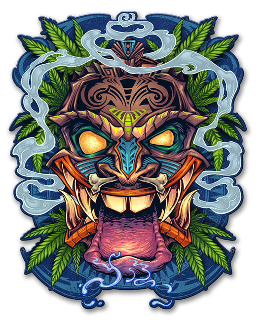 Tiki Head Vintage Sign