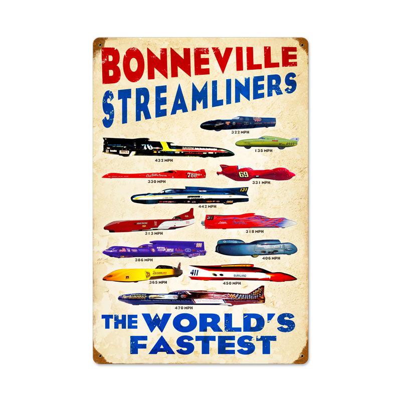 Worlds Fastest #2 Vintage Sign