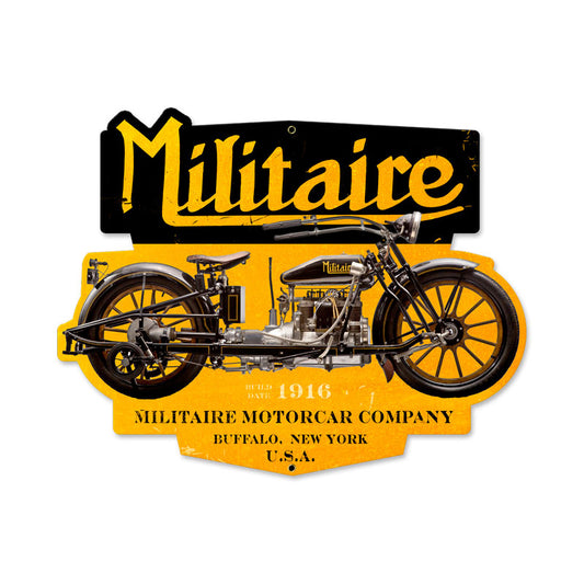 Militare Motorcycle Vintage Sign