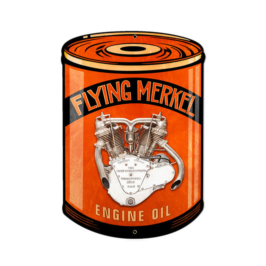 Flying Merkel Vintage Sign