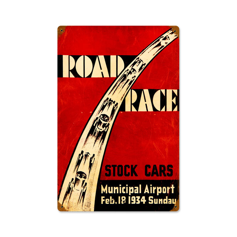 Road Race Vintage Sign