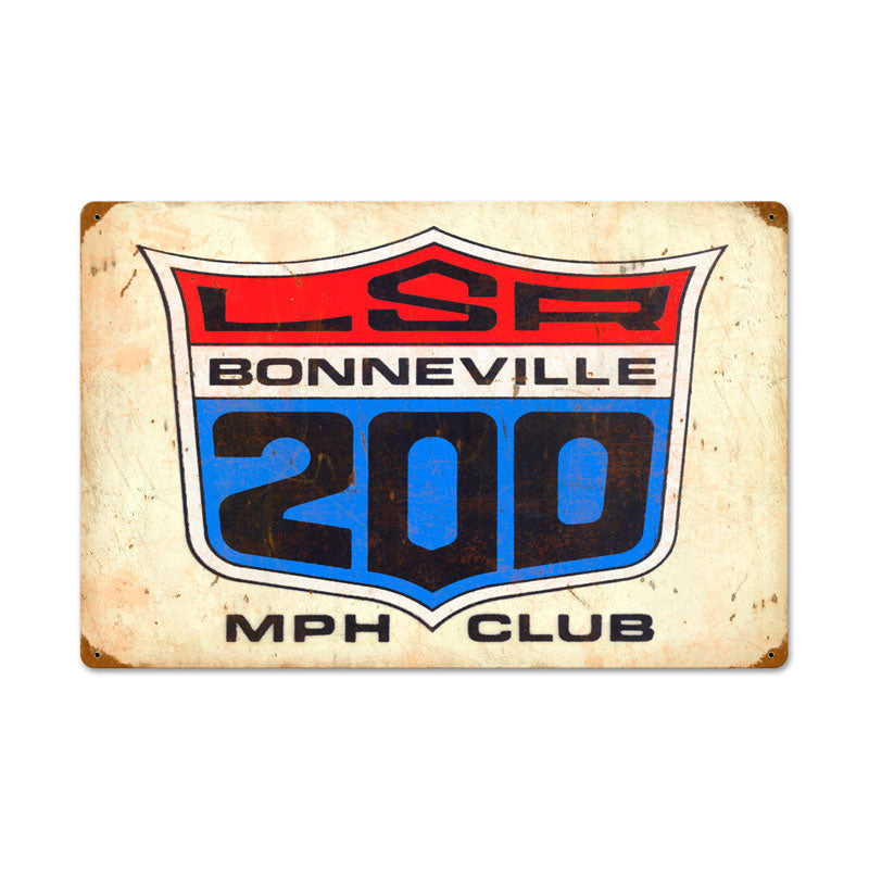 Lsa 200Mph Club Vintage Sign