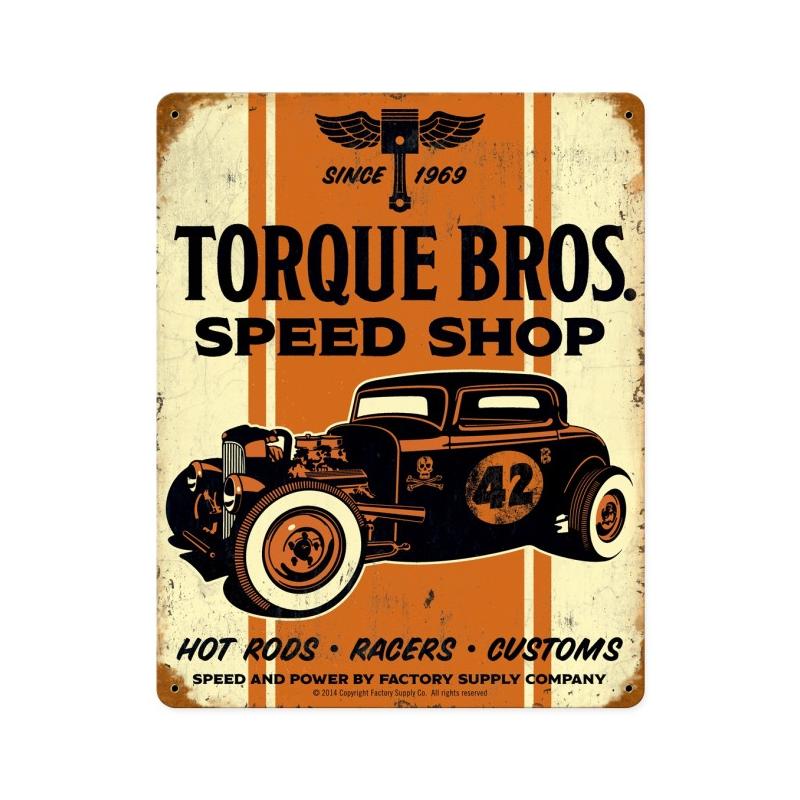 Torque Brothers 32 Coupe Vintage Sign