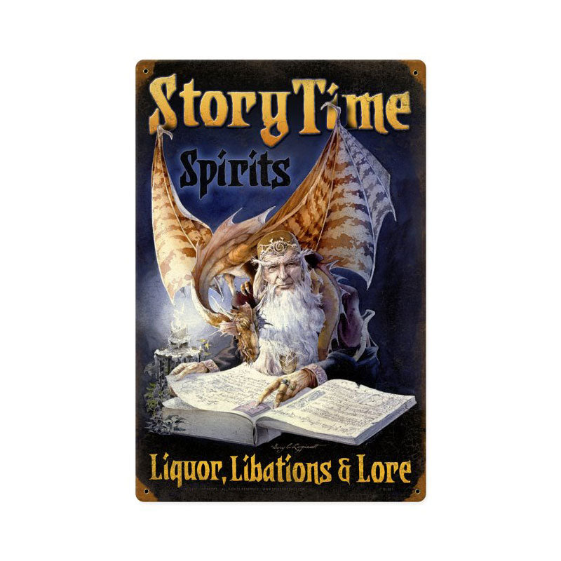Story Time Spirits Vintage Sign