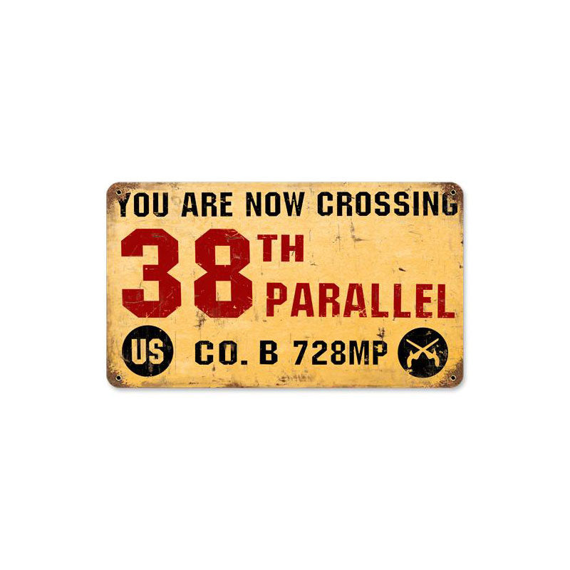 38Th Parallel Vintage Sign