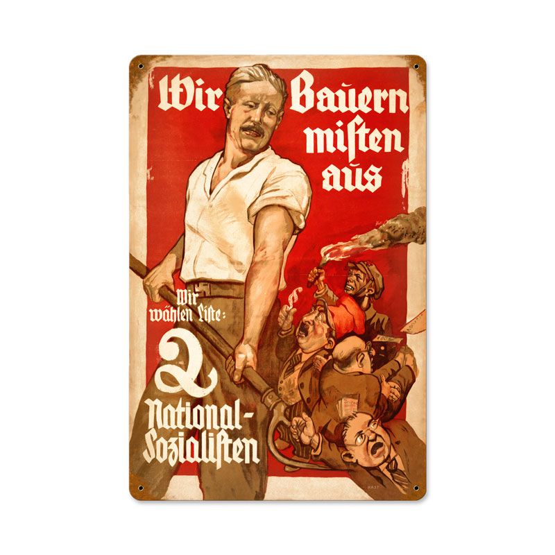 National Socialism Vintage Sign