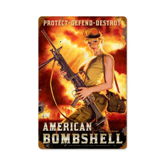 American Bombshell Vintage Sign