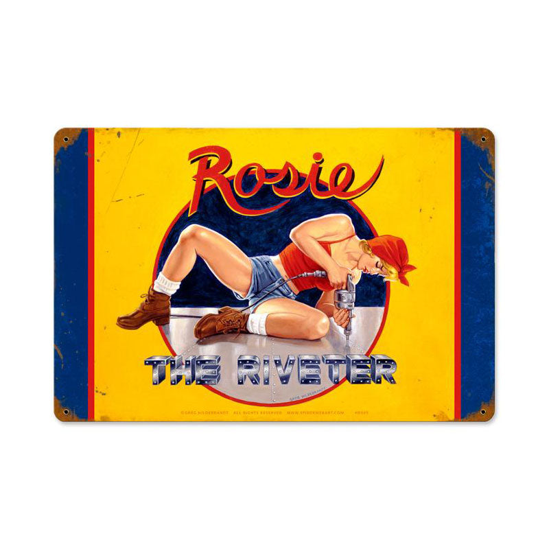 Rosie The Riveter Vintage Sign