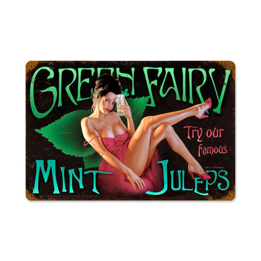 Green Fairy Vintage Sign