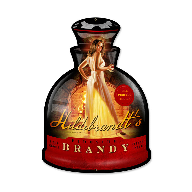 Fireside Brandy Vintage Sign