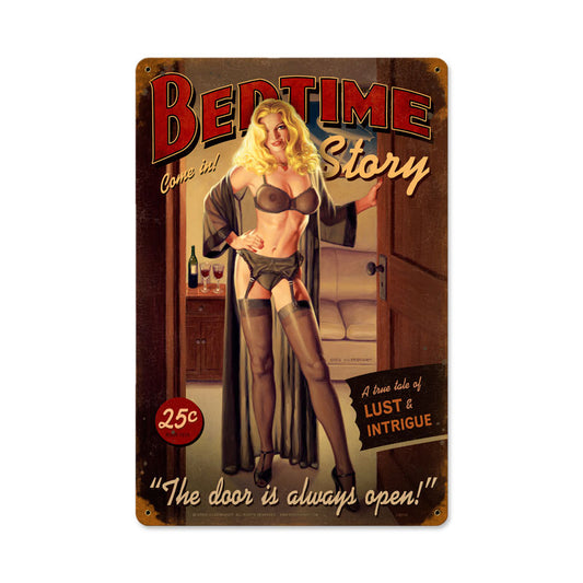 Bedtime Story Vintage Sign