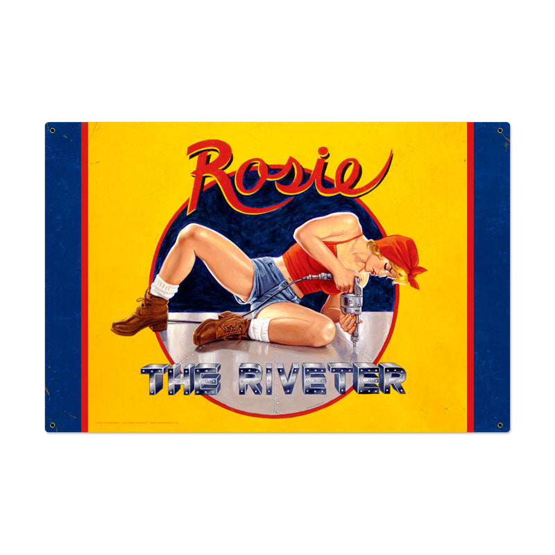 Rosie The Riveter Vintage Sign