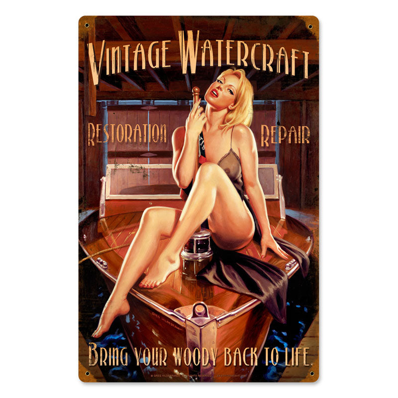 Vintage Watercraft Vintage Sign