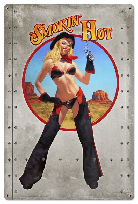 SMOKIN' HOT Vintage Sign