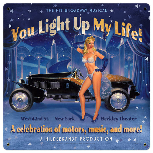 You Light Up My Life Vintage Sign