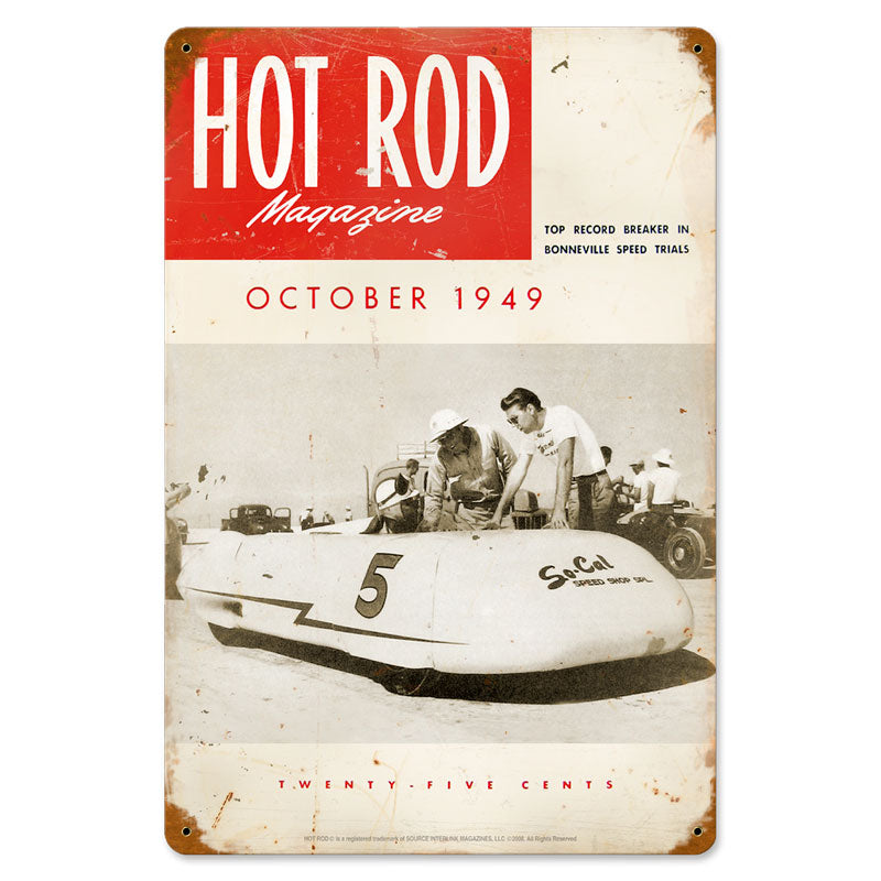 October 1949 Cover Vintage Sign