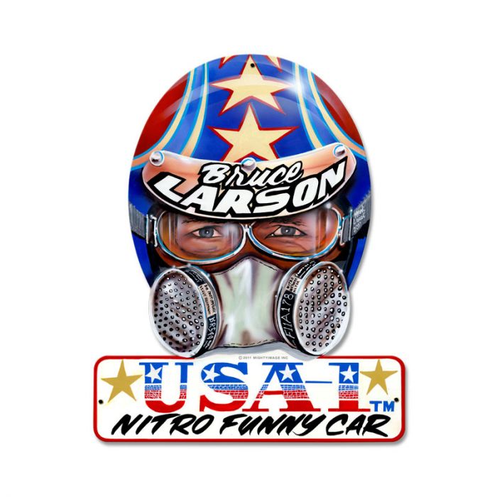 Bruce Larson Usa Vintage Sign