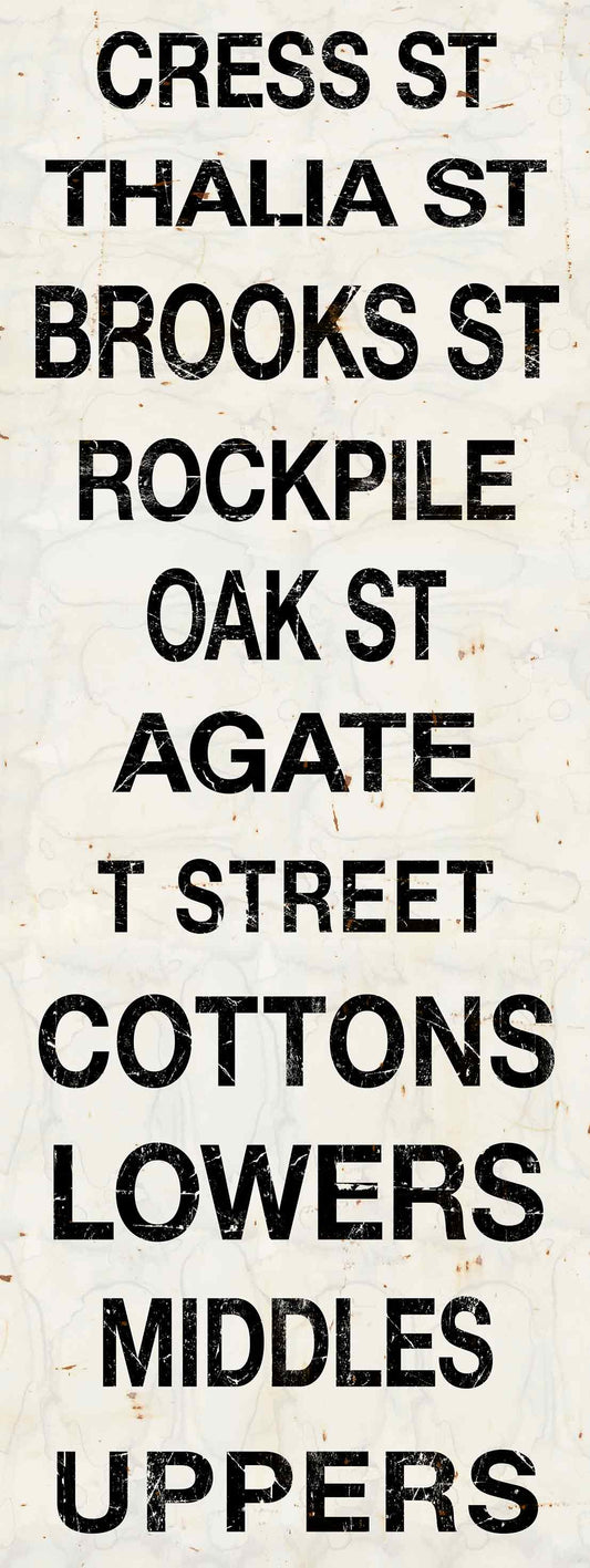 JAM581 - CRESS STREET THALIA BROOKS ROCKPILE WHT/BLK