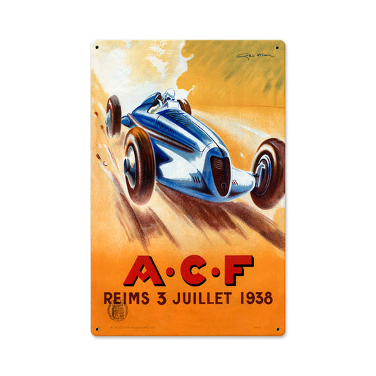 Acf Reims Vintage Sign