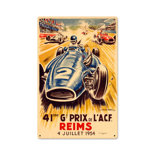 Reims Grand Prix Vintage Sign