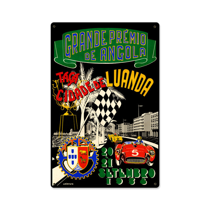 Angola Grand Prix Vintage Sign