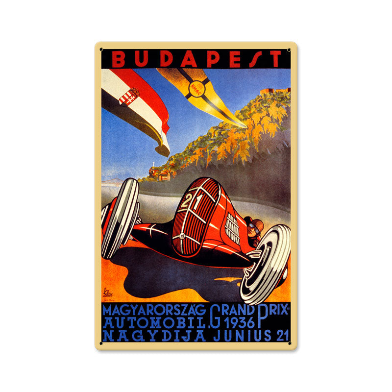 Budapest Grand Prix Vintage Sign