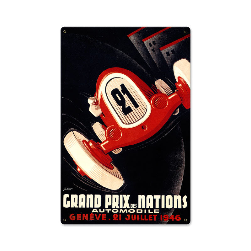 Nations Grand Prix Vintage Sign