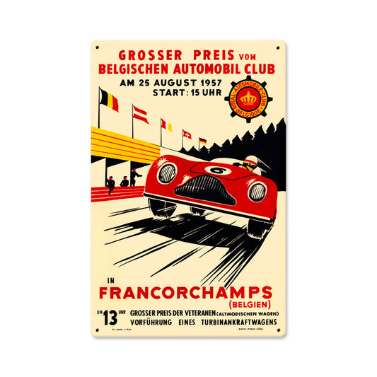 Francorchamps Vintage Sign