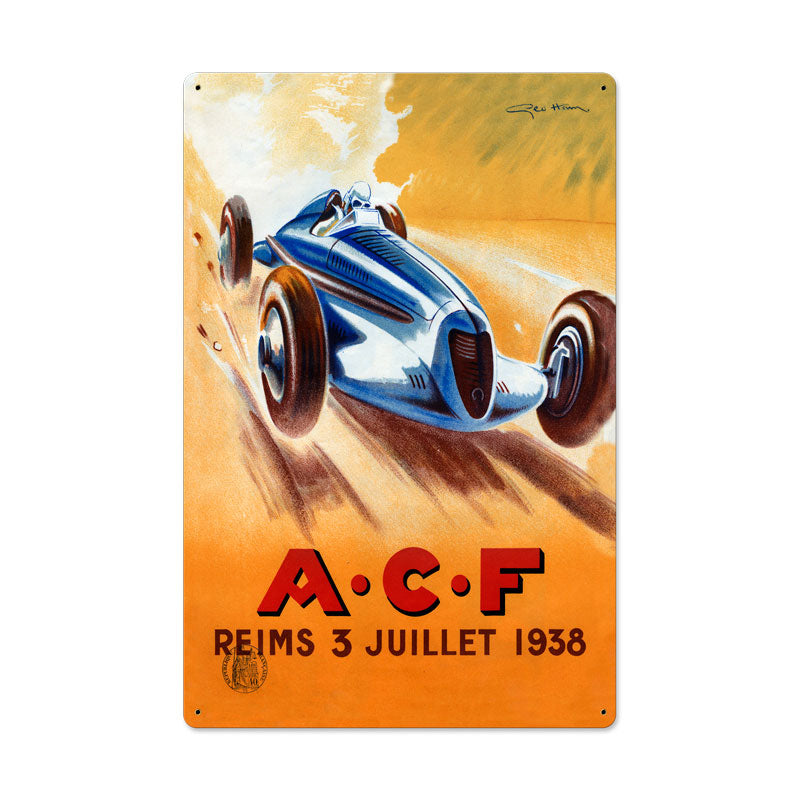 Acf Reims Vintage Sign