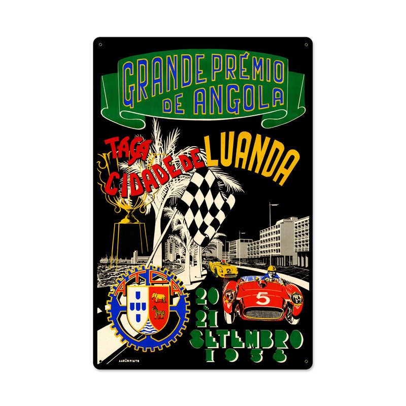 Angola Grand Prix Vintage Sign