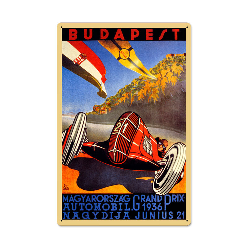 Budapest Grand Prix Vintage Sign