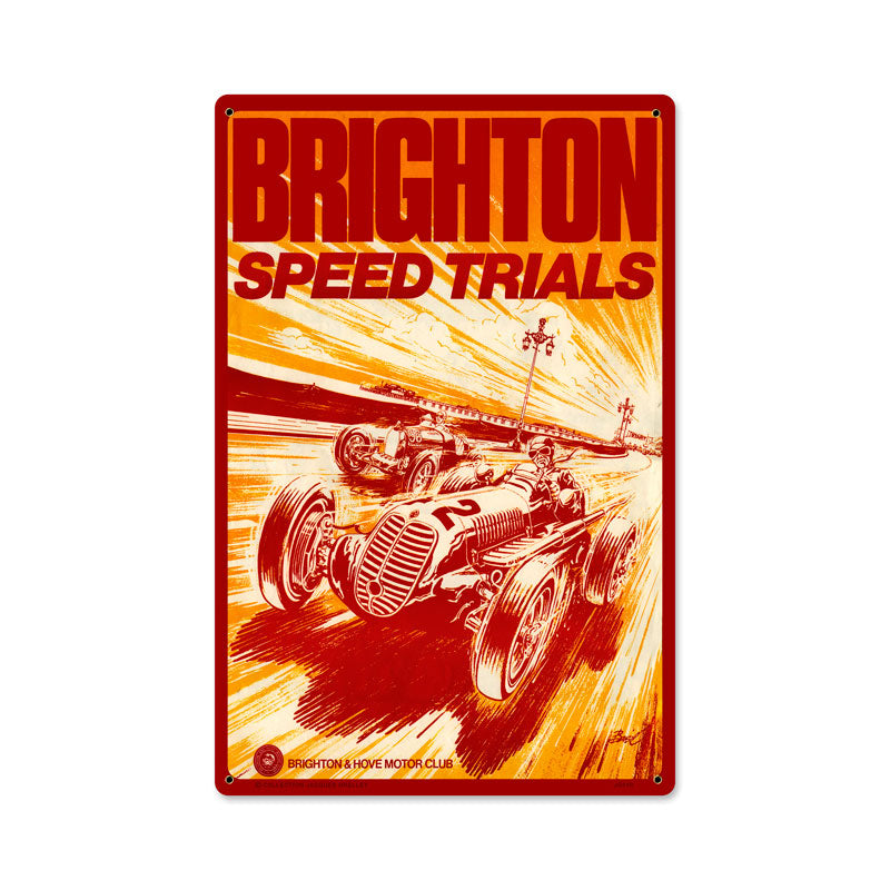 Brighton Speed Trials Vintage Sign