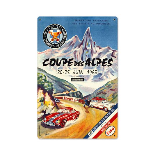 Coupe Des Alpes Vintage Sign