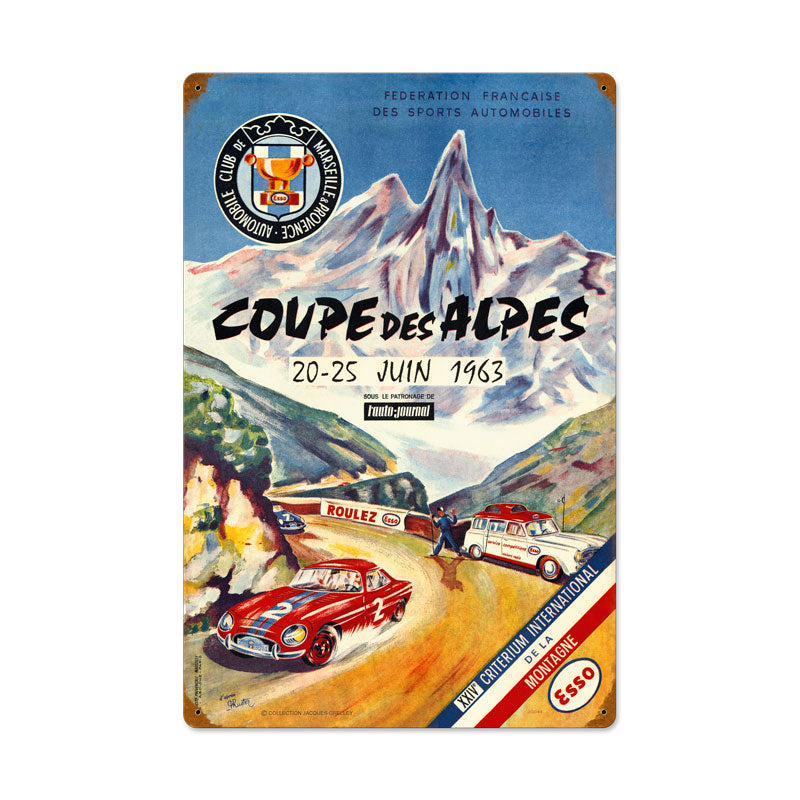 Cooupe Des Alpes Vintage Sign