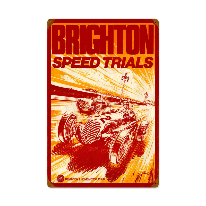 Brighton Speed Trials Vintage Sign