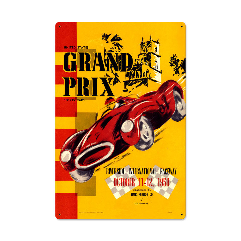 Riverside Grand Prix Vintage Sign