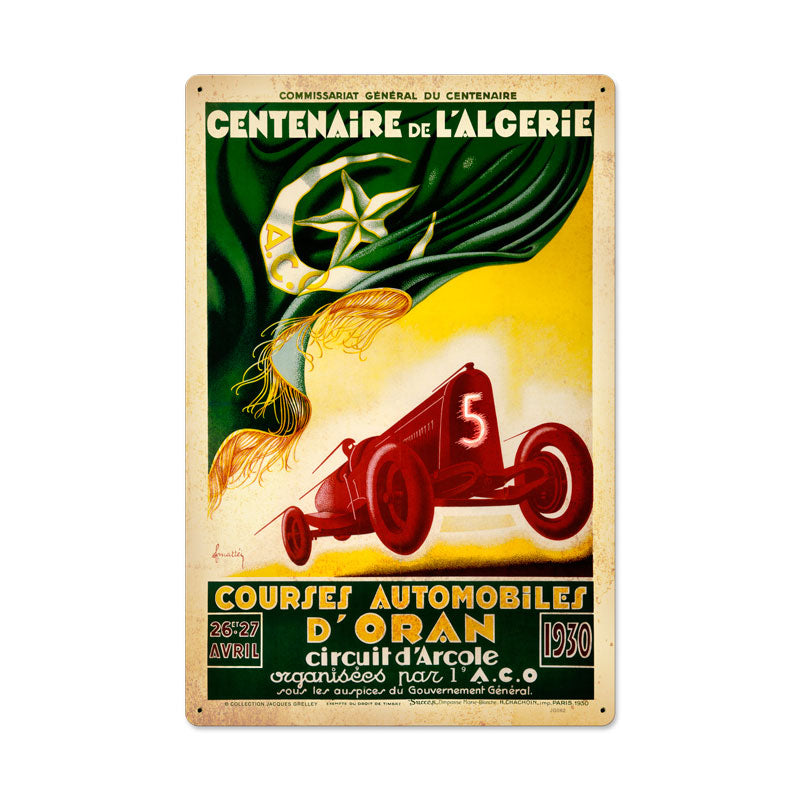 Century In Algeria Vintage Sign