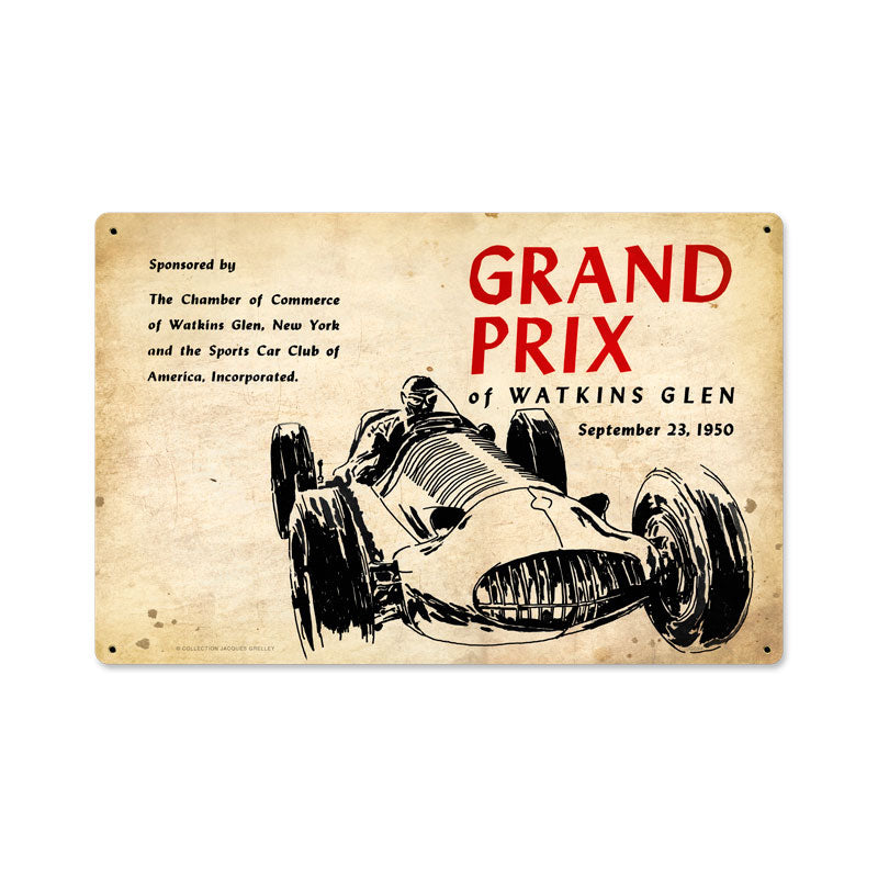 Watkins Glen Grand Prix Vintage Sign