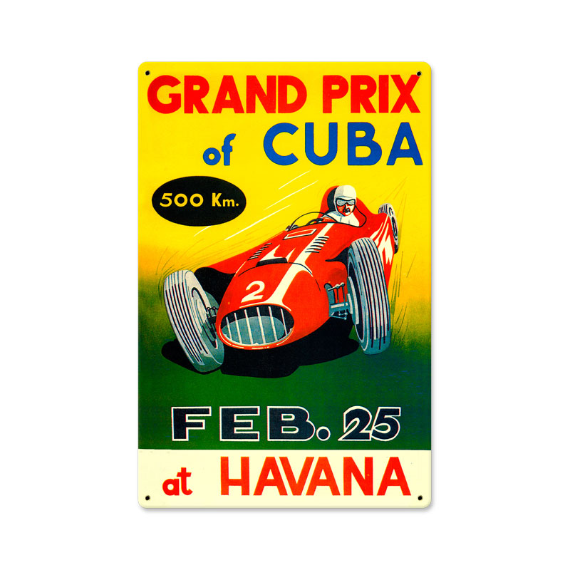 Grand Prix Cuba Vintage Sign