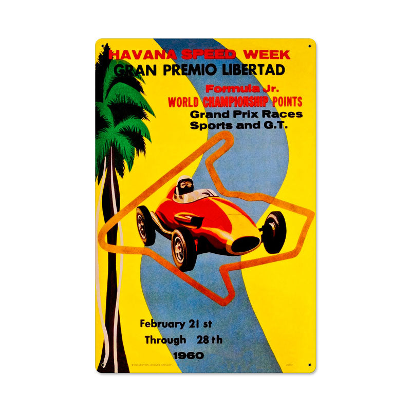 Havana Speed Week Vintage Sign