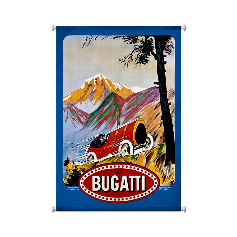 Bugatti Red Vintage Sign