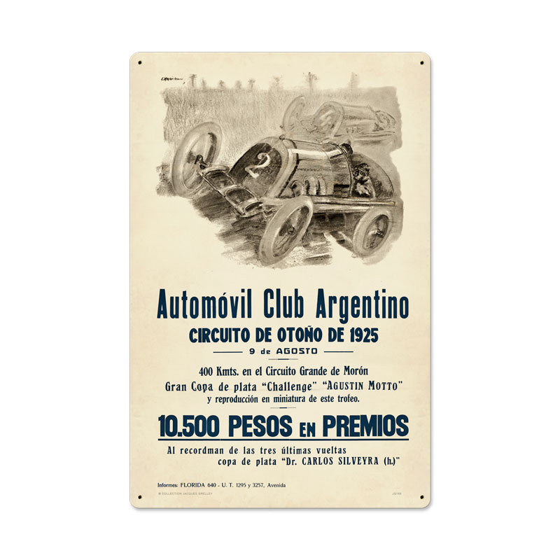 Argentina Grand Prix Vintage Sign