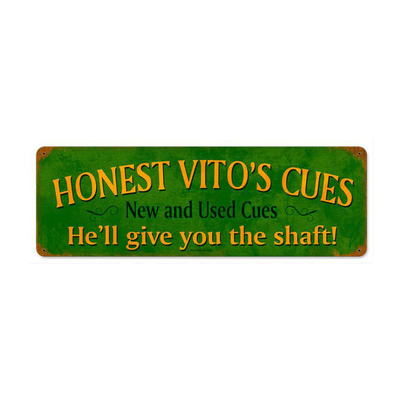 Honest Vito'S Vintage Sign